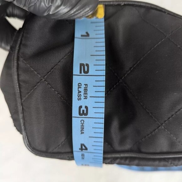 Authentic PRADA Tessuto Nylon Chain Medium Black Shoulder Bag Made in Italy - Picture 14 of 15